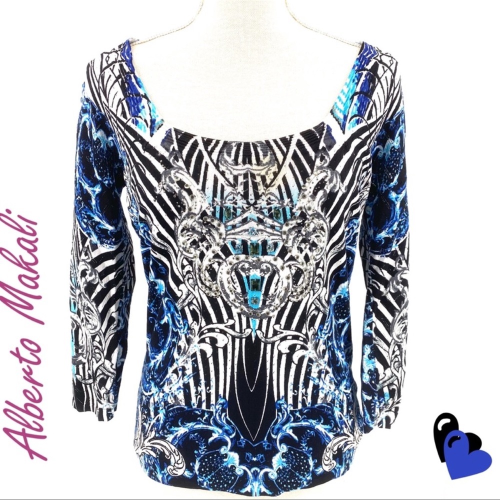 Alberto Makali blue Long sleeve Sweater